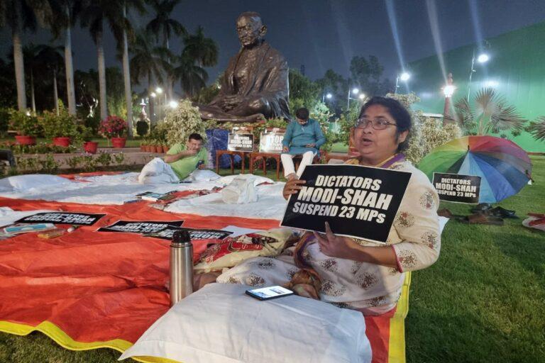 Suspended MPs 50-hour long day-night protest continues in Parliament