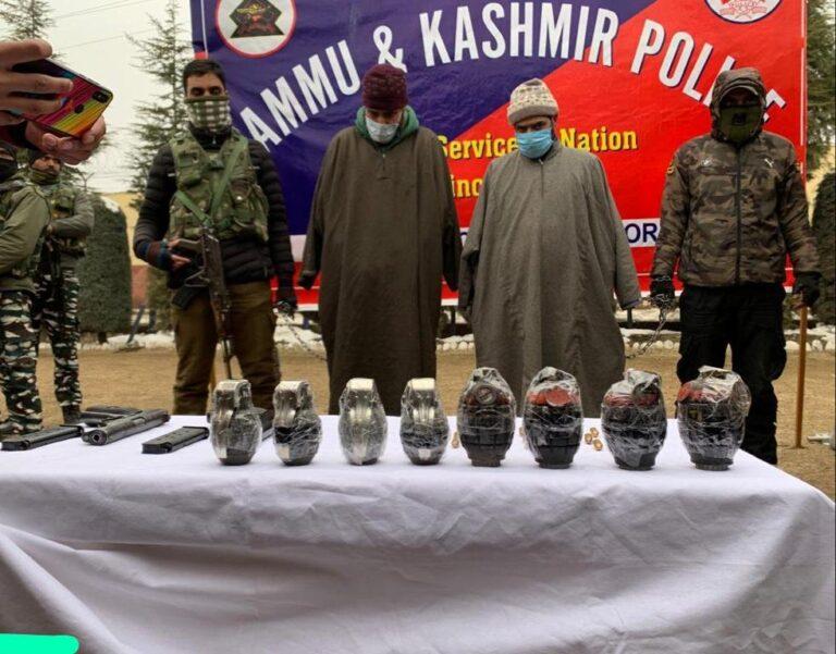 Two LeT associates held with arms and ammunition in Bandipora: police