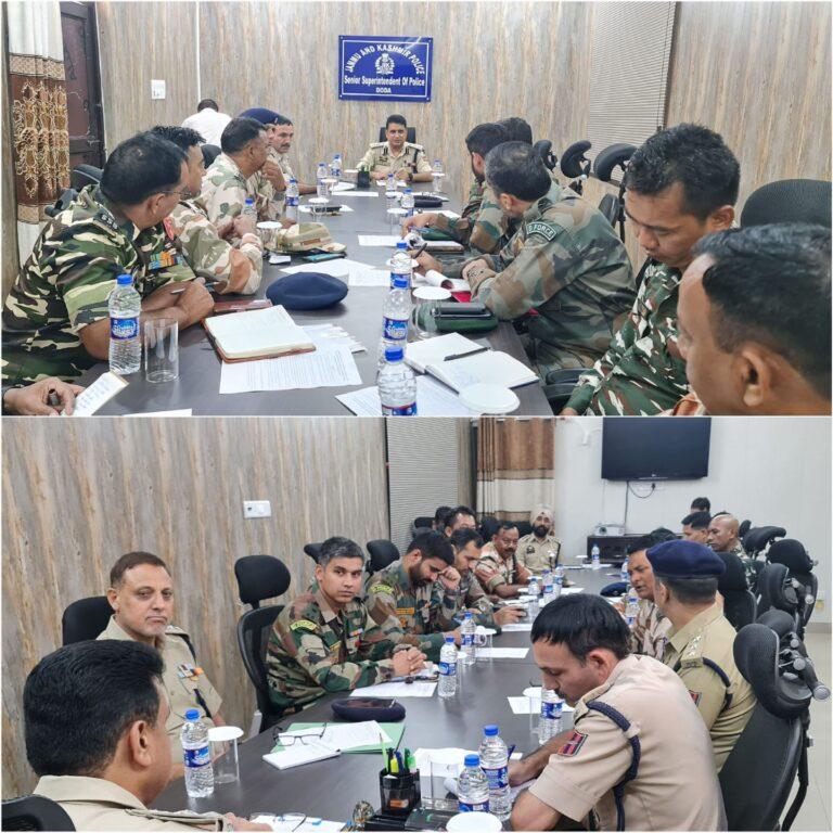SSP DODA HOLDS SECURITY REVIEW MEETING WITH THE OFFICERS OF POLICE, ARMY AND CAPF