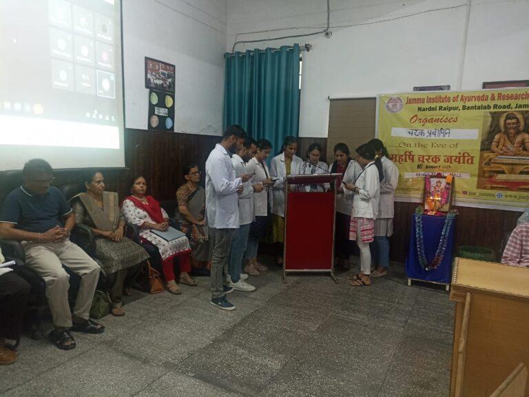 JIAR celebrates Charak Jayanti 2022