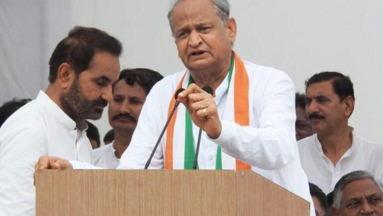 BJP re-elected in Gujarat on strength of Congressmen who switched party: Gehlot