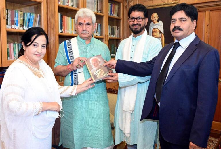 Former legislator, President J&K JDU call on LG