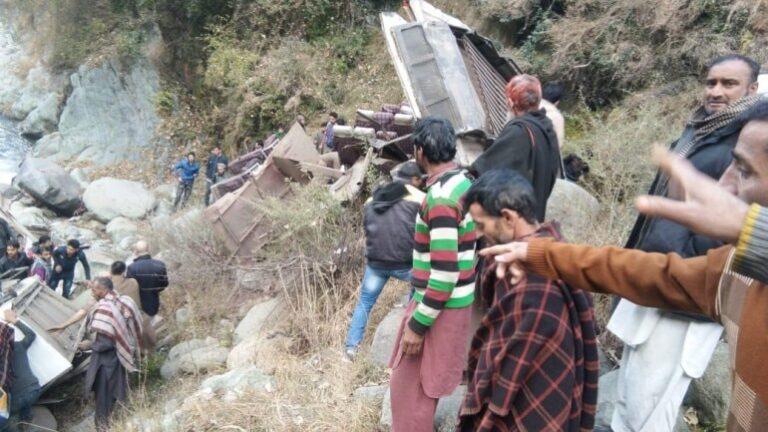 Nine dead after bus plunges into gorge in J&K’s Poonch
