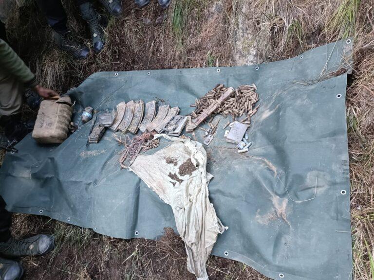 Security Forces Busted Hideout in Ramban, Ammunition, explosive & related material recovered