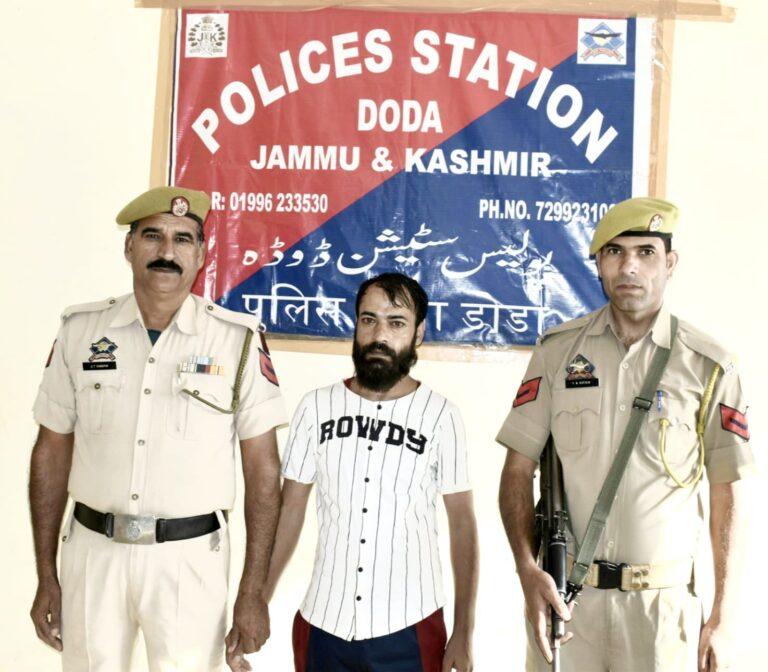 Drug peddler detained, booked under PIT NDPS Act in J&K’s Doda