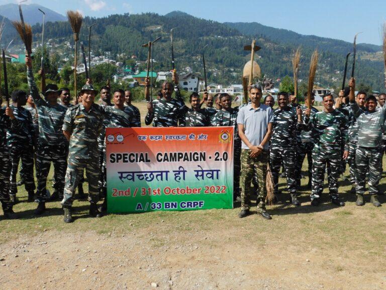 CRPF conducts Swatchhata drive in Bhadarwah
