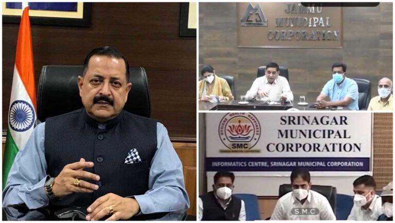 Dr Jitendra holds interaction with Srinagar Corporators