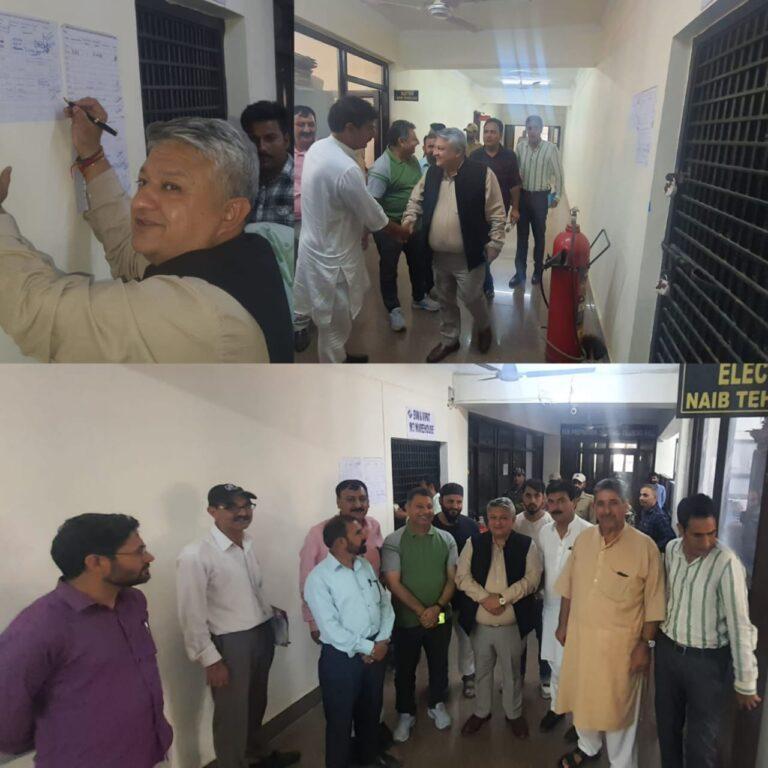 DEO along with representatives of Political Parties inspect EVM/VVPAT Warehouse at Doda