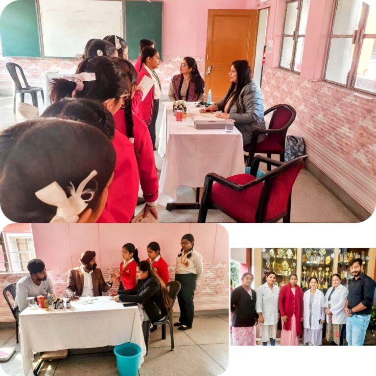 GAMC Akhnoor Organised Free Medical Camp at Presentation Convent