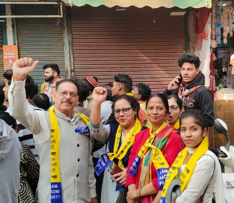 Dr Rajendra Thapa campaigned in favor of AAP candidate in Delhi