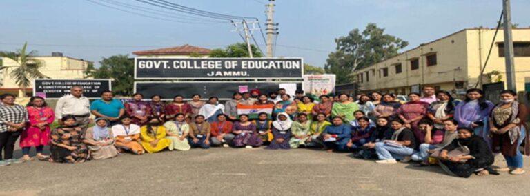National Unity Day Observed at GCOE, Jammu