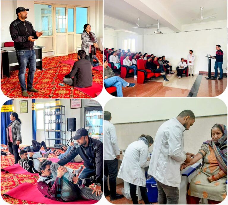 Department of Roga Nidan and Swasthavritta & yoga celebrated world diabetes day at GAMC Akhnoor