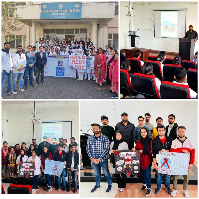 Department of Rog nidan and Swasthavritta and Yoga celebrated World AIDS day at GAMC Akhnoor