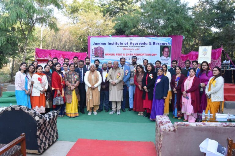 <strong>JAMMU INSTITUTE OF AYURVEDA AND RESEARCH CELEBRATES ANNUAL FEST & 24TH FOUNDATION DAY – “BUNIYAD” 2022 .</strong>