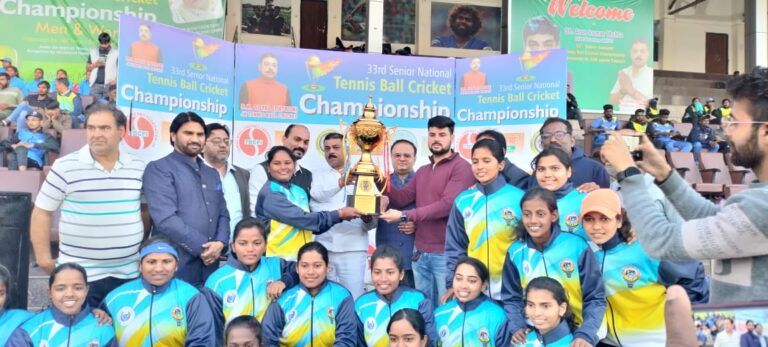 U.P Men & Women lifted 33rd Senior National Tennis Ball Cricket Championship