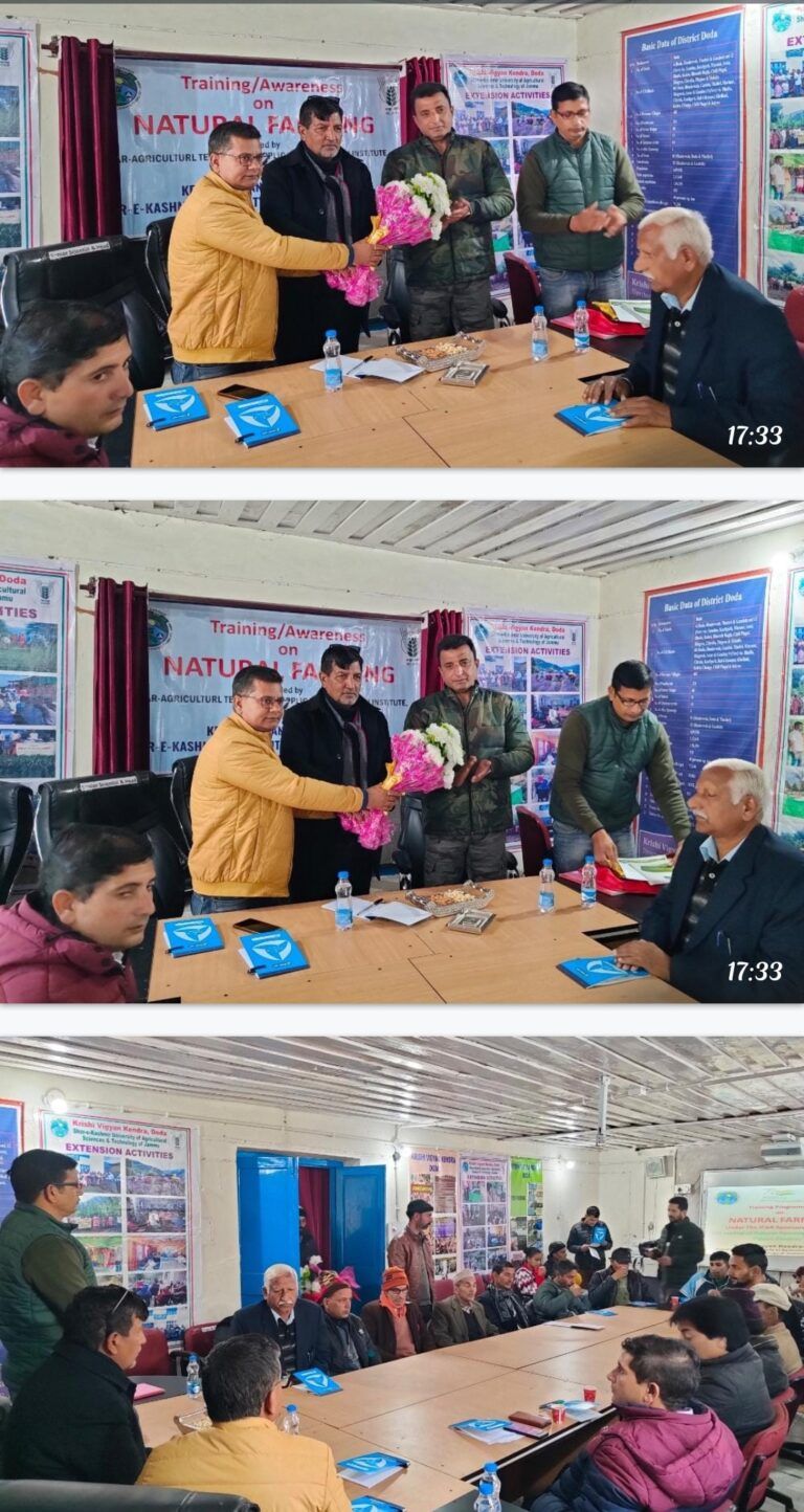 KVK starts Natural Farming training in Bhadarwah