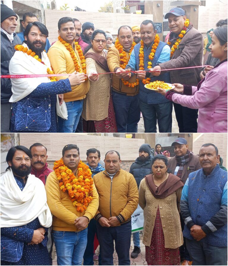 Councillor Sahil Gupta along with NAC Team inaugurates Lane Drain Project worth Rs 11 Lakh