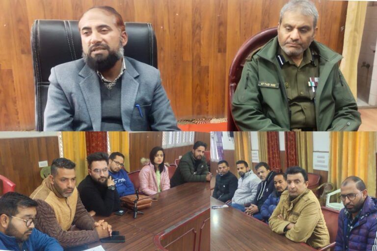 ADC Bhadarwah interacts with media persons