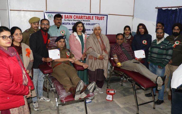7th Blood Donation Camp organized by Shri Sain Charitable Trust