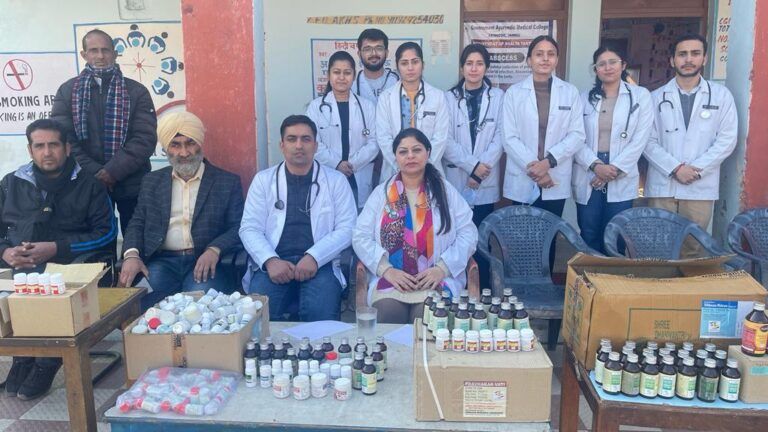 MEDICAL CHECKUP CAMP AT GOVT MIDDLE SCHOOL, NARRARIBALA, AKHNOOR, JK UT