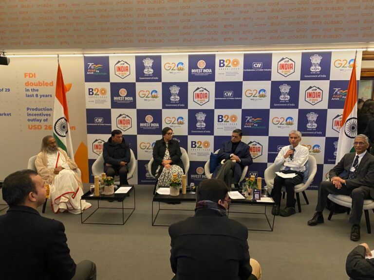 Gurudev Sri Sri Ravi Shankar addresses the World Economic Forum 2023 in Davos: leads the way in inspiring action towards better mental health