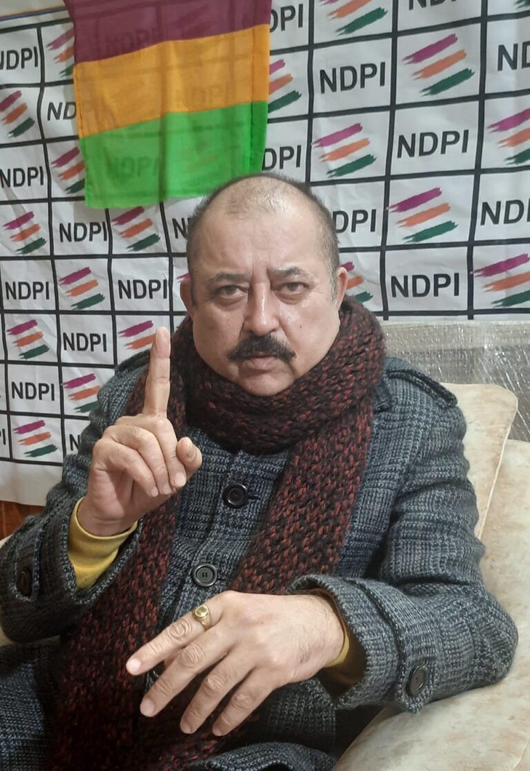 NDPI Chief condemns twin blasts at Narwal Jammu