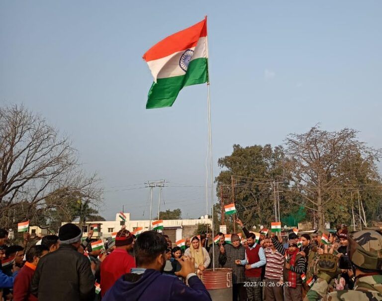 White Knight Gunners celebrated 74th Republic Day with the locals of Malpur