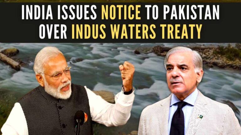 India issues notice to Pak on IWT