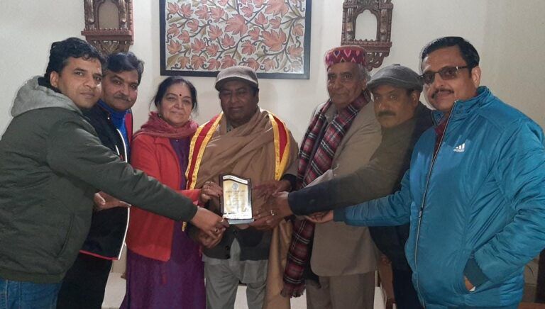 Dogra Sadar Sabha J&K honoured Balraj Bakshi