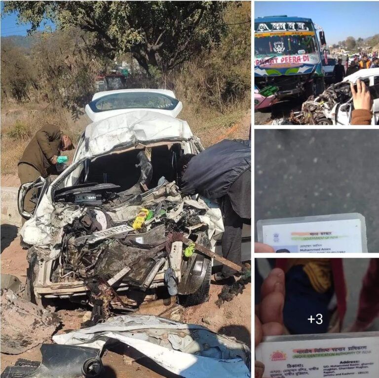 An accident took place at village Dandessar sector Nowshera on jammu Poonch