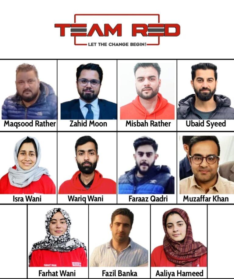 Team Red Chairman Saadat Nasir Wani felicitates team functionaries on assuming new responsibilities