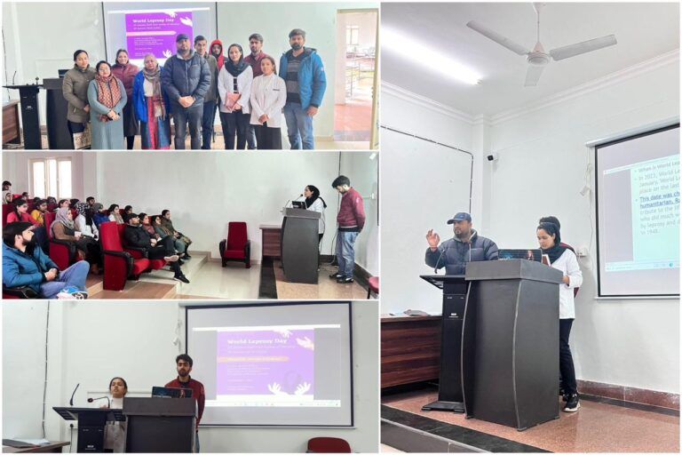 Department of Swasthavritta and Yoga celebrated World Leprosy day at GAMC Akhnoor