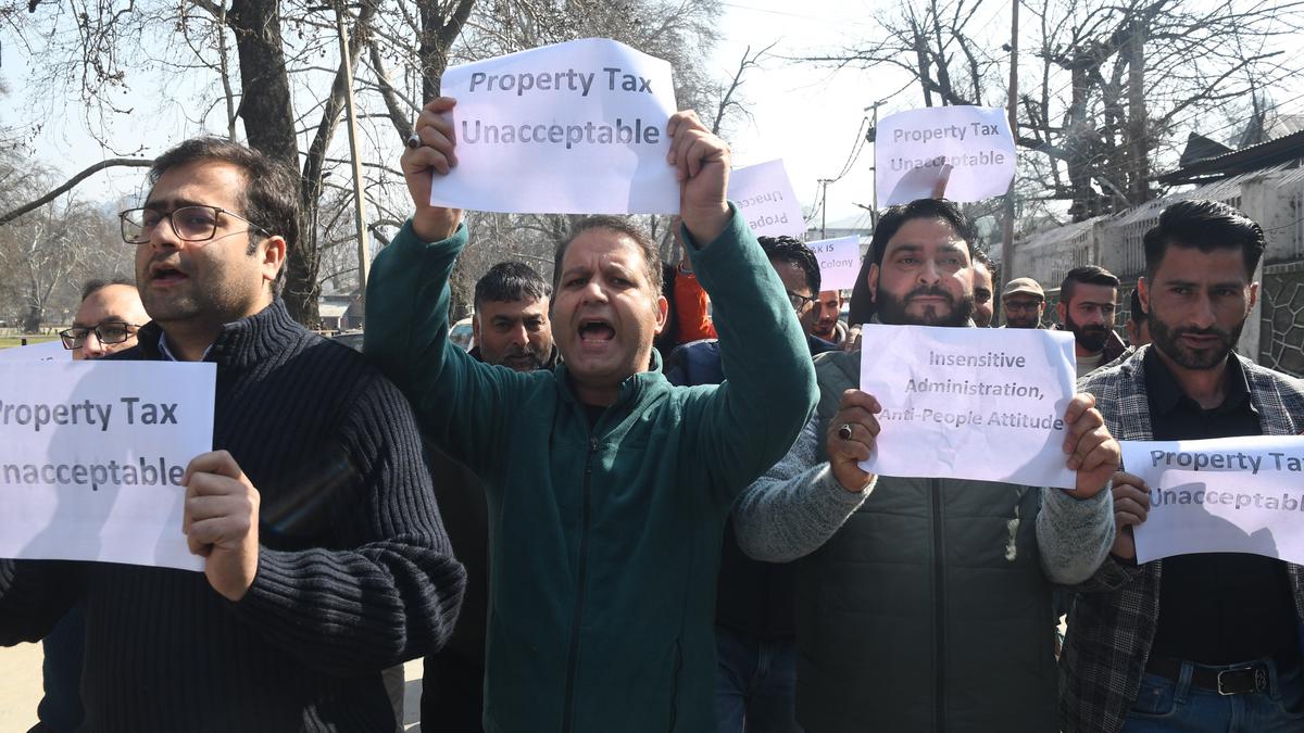 PDP protests in Srinagar against property tax