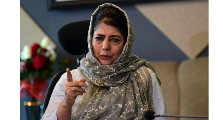 J&K eviction drive: Police fouls Mehbooba’s Parliament march, detains her