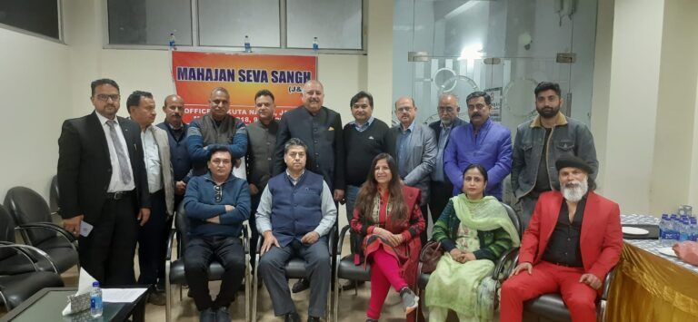 Retd Judge forms Mahajan Sewa Sangh
