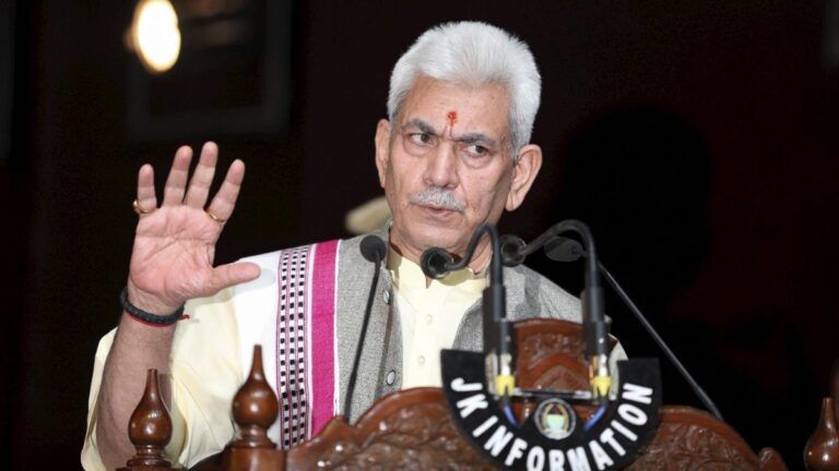 J&K L-G Manoj Sinha Hits Back At Rahul Gandhi Over Letter To PM Modi On Kashmiri Pandits
