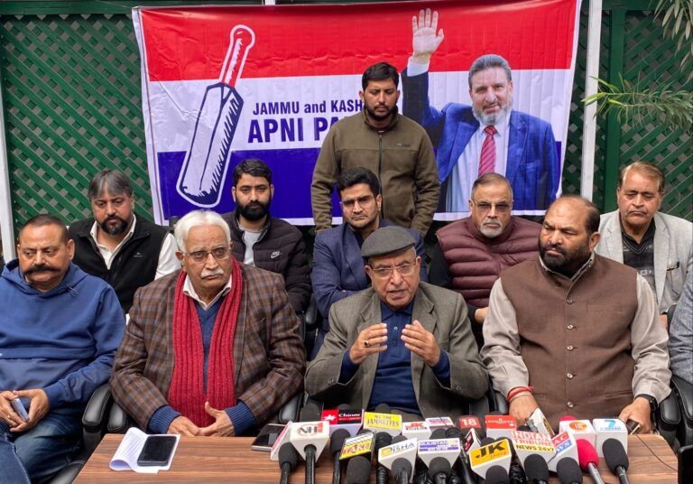 STOP BULDOZING ;Ghulam Hassan Mir seeks halt to anti-encroachment drive, demands regularization illegal colonies in J&K