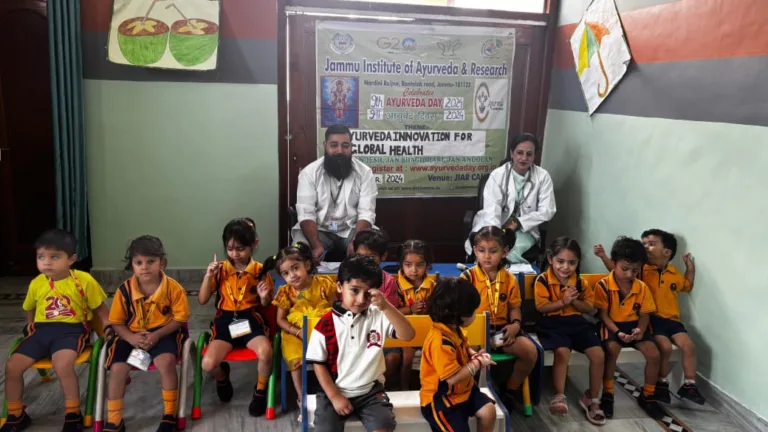 Health camp organised by JIAR at Bachpan Playschool