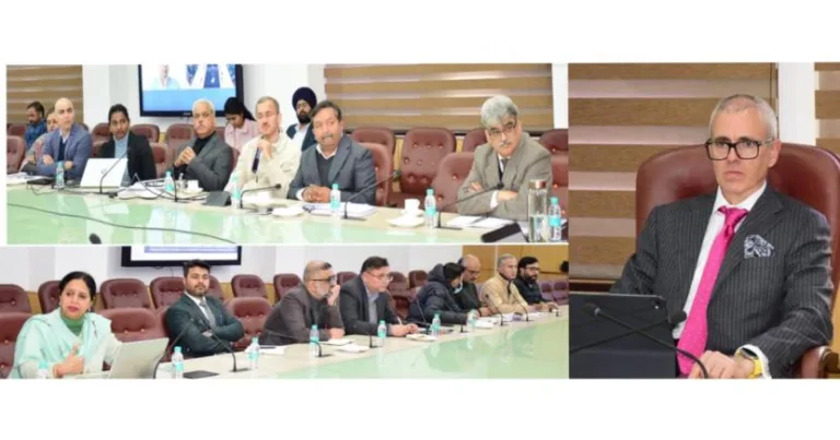 CM Omar Abdullah stresses on adopting urban planning strategies for planned development