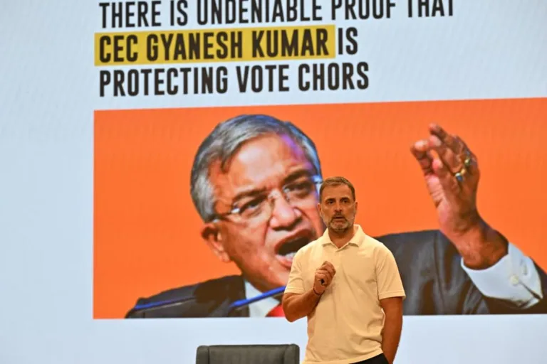 Rahul Gandhi Accuses Election Chief of Protecting Vote Chors