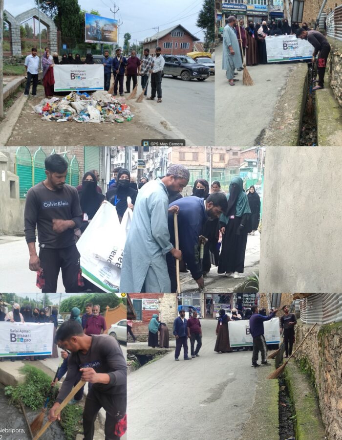 MC Bandipora conducts cleanliness drive under ‘Safai Apnao, Beemari Bhagao’ campaign