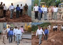 DC Ramban inspects Pernote subsidence site, directs faster restoration of Ramban-Gool road