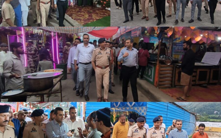 DC Ramban reviews arrangements at Lamber Yatra Camp Banihal