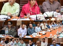 Sakeena Itoo reviews progress of SASCI, CAPEX, other flagship schemes across Health, Social Welfare, Education departments