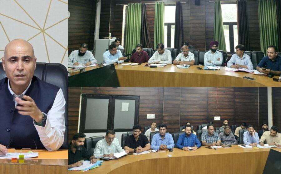 DC Kishtwar reviews progress of LADP, CSR and R&R works of Hydroelectric Projects