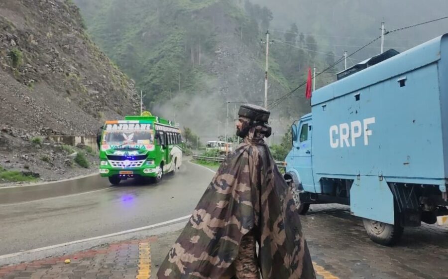 1,605 Amarnath Pilgrims Leave Jammu as NH-44 Remains Closed for Restoration Works
