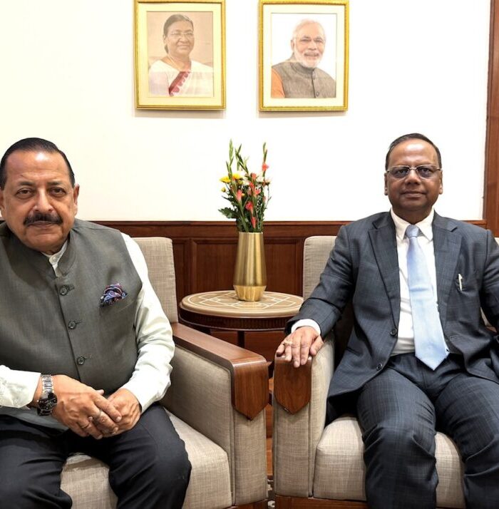CAT Chairman briefs Dr Jitendra, overall case disposal rate above 93 per cent