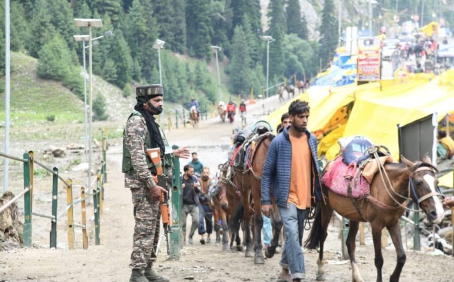 964 Amarnath Pilgrims Depart Jammu for Baltal Base Camp