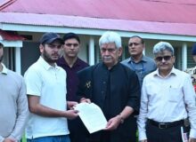 Lieutenant Governor hands over appointment letter to son of Martyr HC Ashiq Hussain Qureshi
