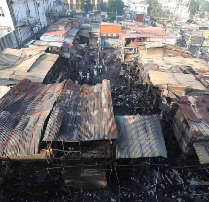 Massive Fire Ravages Market Near Jammu Railway Station, Around 40 Shops Gutted